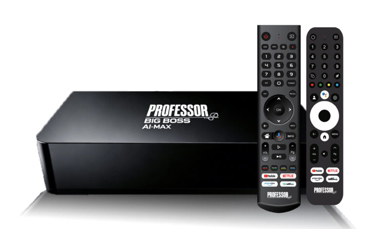 Professor Big Boss Ai Max - رسيفر Android وGoogle TV من Professor